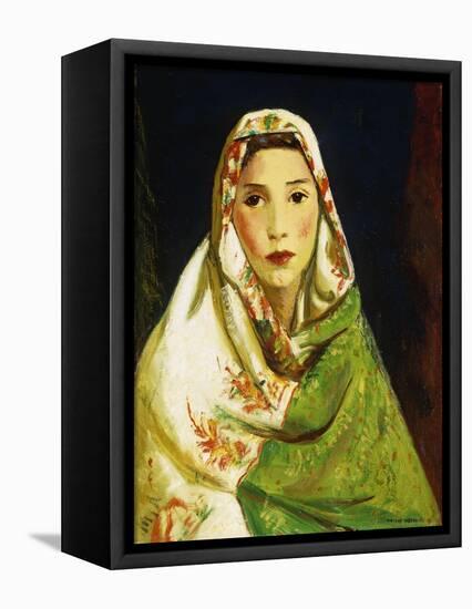 Mexican Girl with Oriental Scarf, 1916-Robert Henri-Framed Premier Image Canvas
