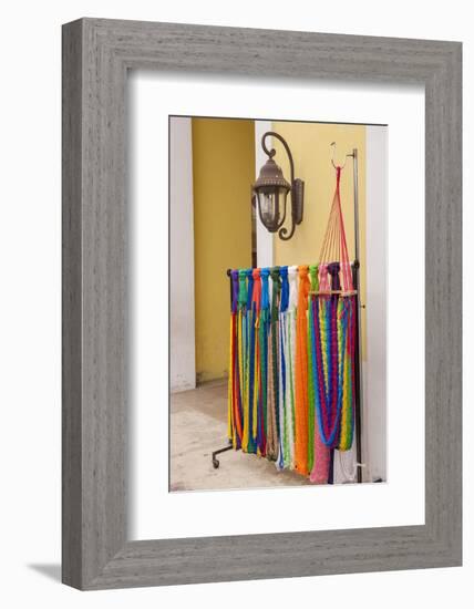 Mexican Handcrafts, Hammocks for Sale, Cozumel, San Miguel, Mexico-Lisa S. Engelbrecht-Framed Photographic Print