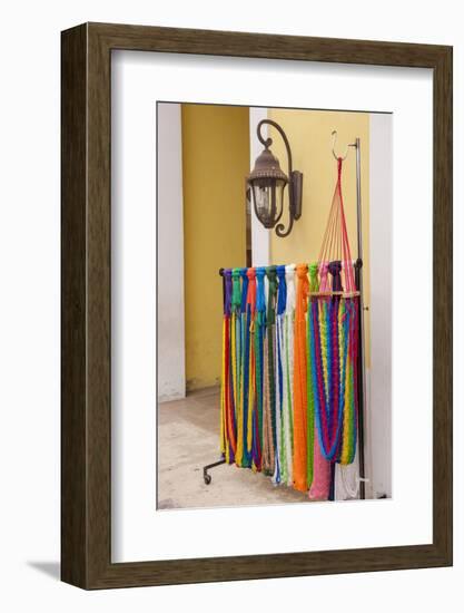 Mexican Handcrafts, Hammocks for Sale, Cozumel, San Miguel, Mexico-Lisa S. Engelbrecht-Framed Photographic Print