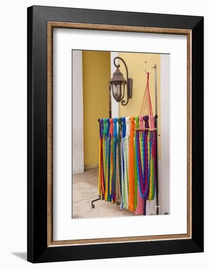 Mexican Handcrafts, Hammocks for Sale, Cozumel, San Miguel, Mexico-Lisa S. Engelbrecht-Framed Photographic Print