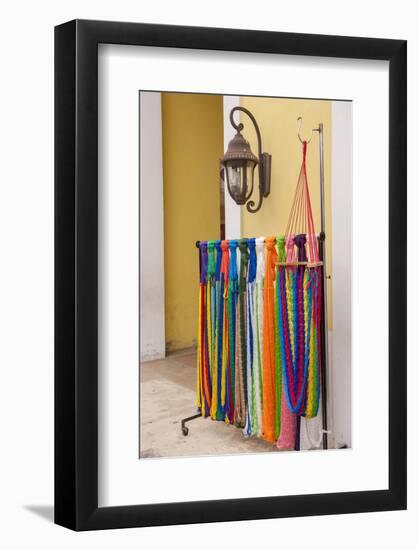 Mexican Handcrafts, Hammocks for Sale, Cozumel, San Miguel, Mexico-Lisa S. Engelbrecht-Framed Photographic Print