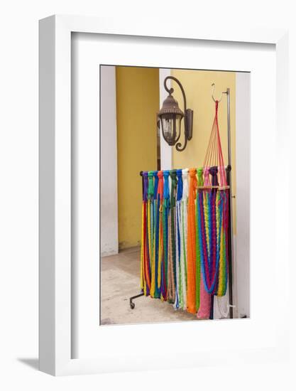 Mexican Handcrafts, Hammocks for Sale, Cozumel, San Miguel, Mexico-Lisa S. Engelbrecht-Framed Photographic Print