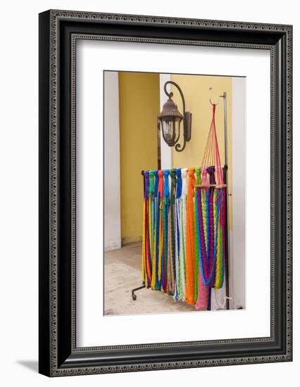 Mexican Handcrafts, Hammocks for Sale, Cozumel, San Miguel, Mexico-Lisa S. Engelbrecht-Framed Photographic Print