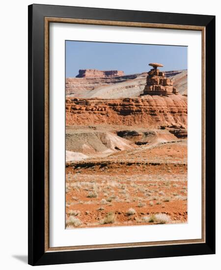 Mexican Hat Rock in Mexican Hat, Utah, United States of America, North America-Kober Christian-Framed Photographic Print