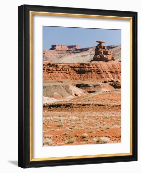 Mexican Hat Rock in Mexican Hat, Utah, United States of America, North America-Kober Christian-Framed Photographic Print