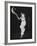 Mexican Jai Alai Player Segundo Jumping to Reach Pelota in Game at Hippodrome-Gjon Mili-Framed Premium Photographic Print