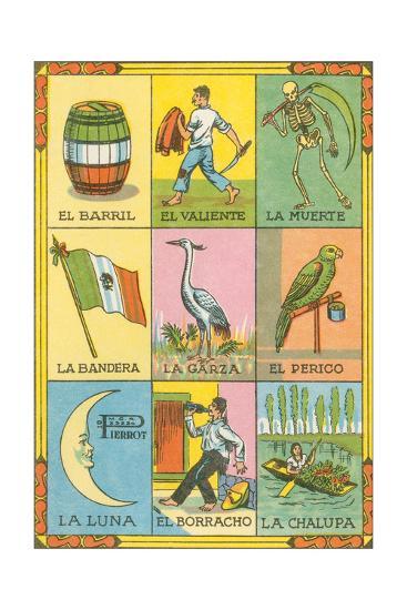 Mexican Loteria Cards Art Print By