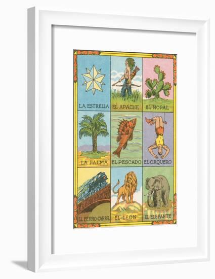 Mexican Loteria Cards-null-Framed Art Print