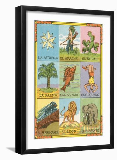 Mexican Loteria Cards-null-Framed Art Print
