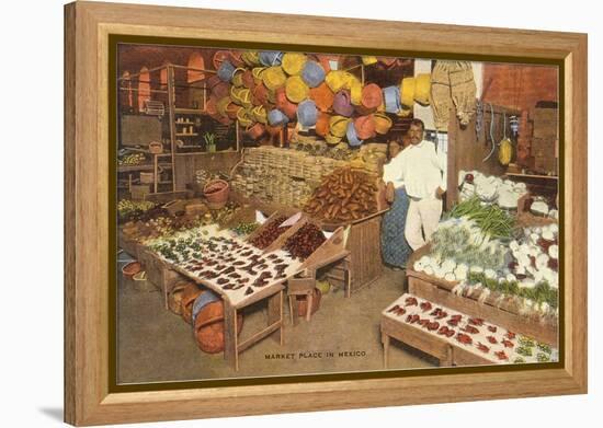 Mexican Market-null-Framed Stretched Canvas