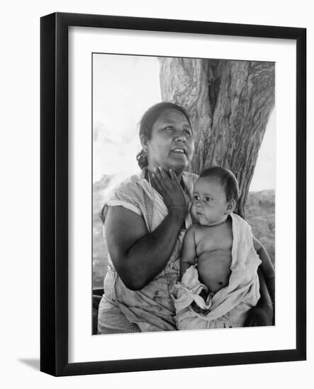 Mexican mother in California, 1935-Dorothea Lange-Framed Photographic Print