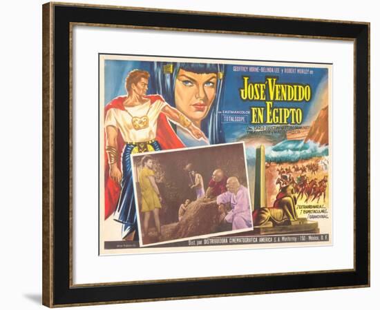 Mexican Movie Poster for Joseph and His Brethren-null-Framed Art Print