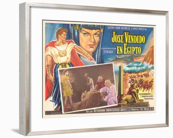 Mexican Movie Poster for Joseph and His Brethren-null-Framed Art Print