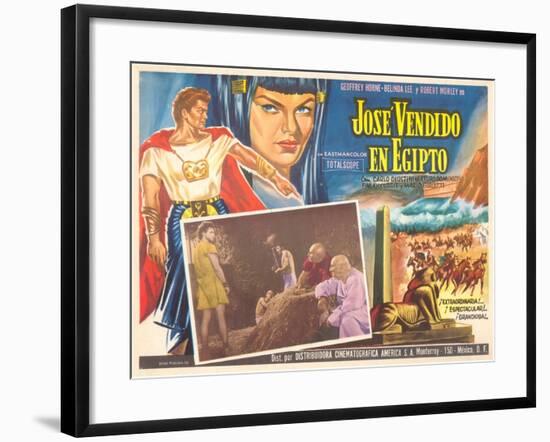 Mexican Movie Poster for Joseph and His Brethren-null-Framed Art Print