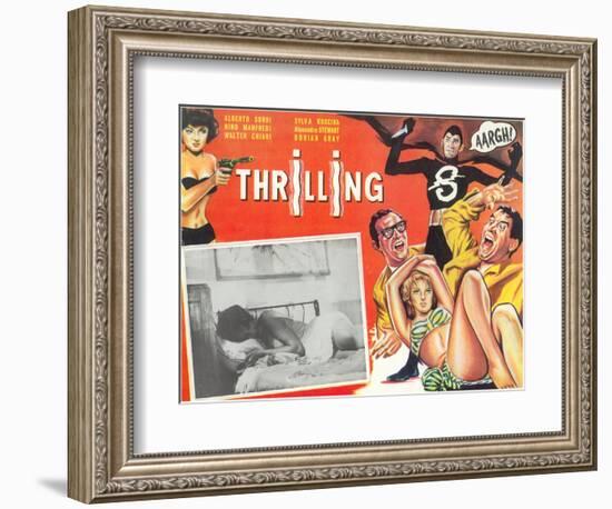 Mexican Movie Poster, Thrilling-null-Framed Premium Giclee Print