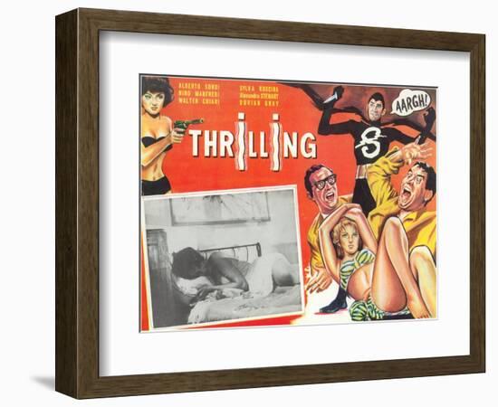 Mexican Movie Poster, Thrilling-null-Framed Premium Giclee Print