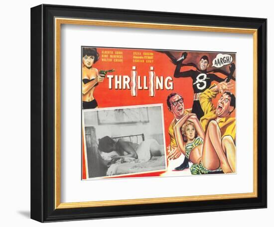 Mexican Movie Poster, Thrilling-null-Framed Premium Giclee Print