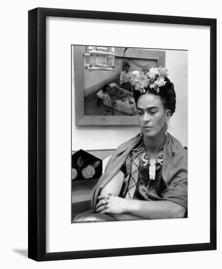 Mexican Painter Frida Kahlo (1907-1954) 1948-null-Framed Photo