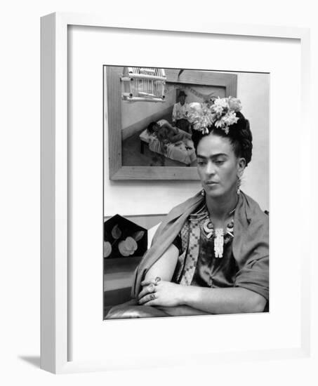 Mexican Painter Frida Kahlo (1907-1954) 1948-null-Framed Photo