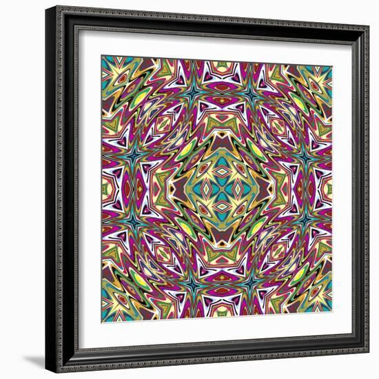 Mexican Pattern-Sangoiri-Framed Art Print