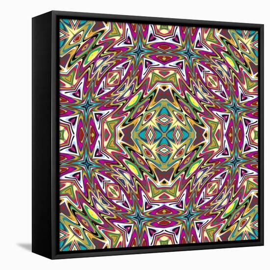 Mexican Pattern-Sangoiri-Framed Stretched Canvas