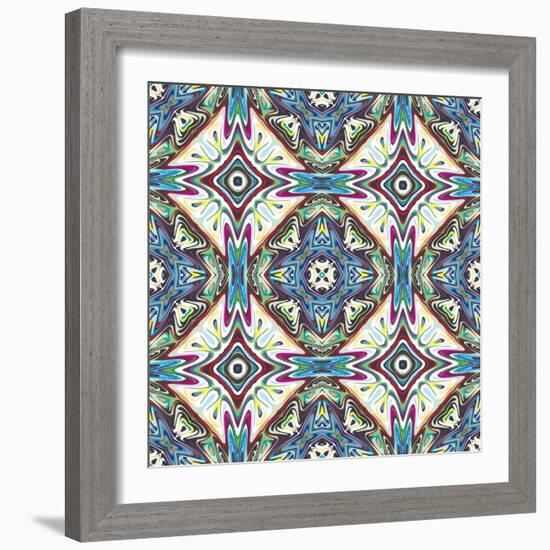 Mexican Pattern-Sangoiri-Framed Art Print