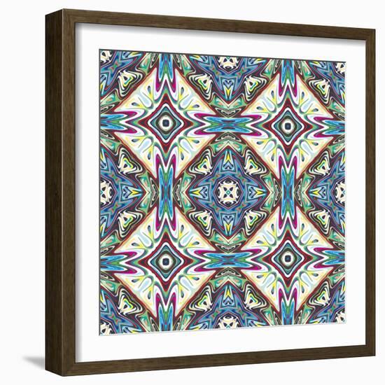 Mexican Pattern-Sangoiri-Framed Art Print