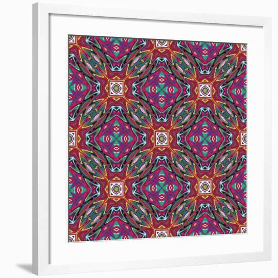 Mexican Pattern-Sangoiri-Framed Art Print