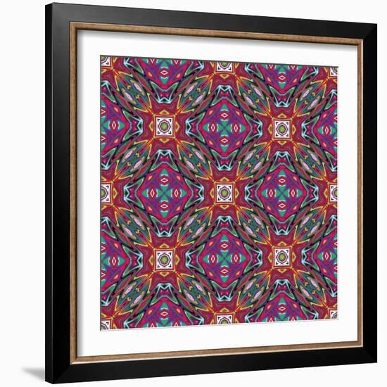 Mexican Pattern-Sangoiri-Framed Art Print