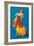 Mexican Senorita Dancing-null-Framed Art Print