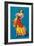 Mexican Senorita Dancing-null-Framed Art Print