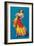 Mexican Senorita Dancing-null-Framed Art Print