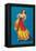 Mexican Senorita Dancing-null-Framed Stretched Canvas