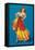 Mexican Senorita Dancing-null-Framed Stretched Canvas