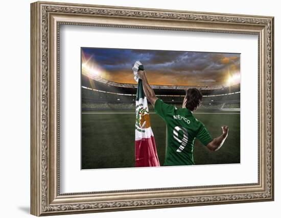 Mexican Soccer Player-Beto Chagas-Framed Photographic Print