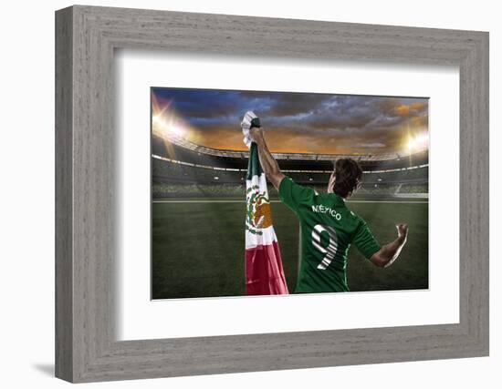 Mexican Soccer Player-Beto Chagas-Framed Photographic Print