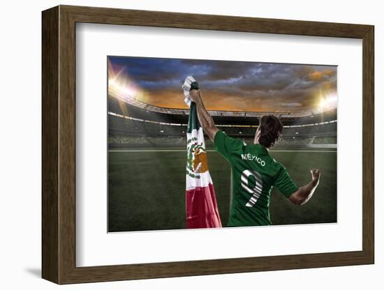 Mexican Soccer Player-Beto Chagas-Framed Photographic Print