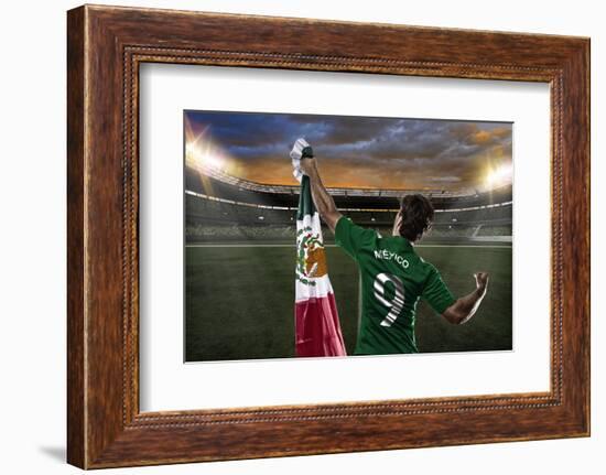 Mexican Soccer Player-Beto Chagas-Framed Photographic Print