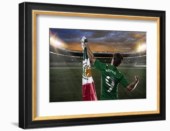 Mexican Soccer Player-Beto Chagas-Framed Photographic Print