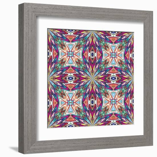 Mexican Textile Design-Sangoiri-Framed Art Print