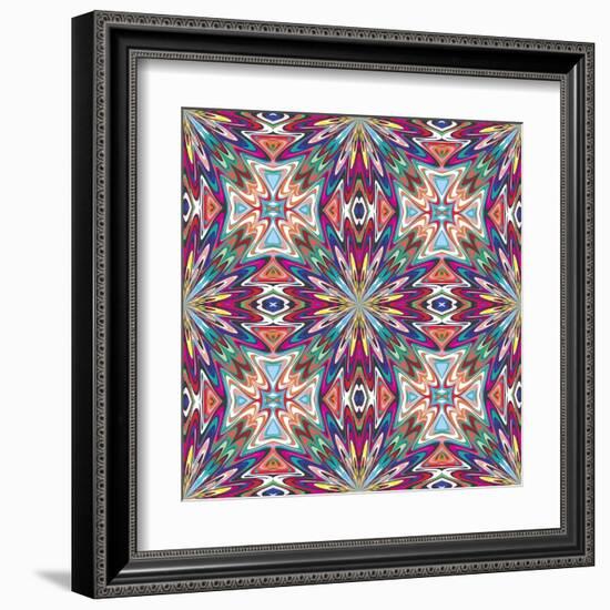 Mexican Textile Design-Sangoiri-Framed Art Print