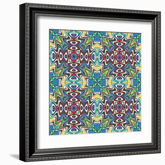 Mexican Textile Design-Sangoiri-Framed Art Print