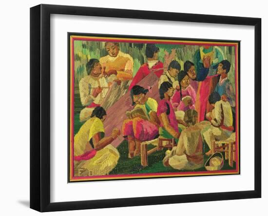 Mexican Village Scene-Mexican School-Framed Giclee Print