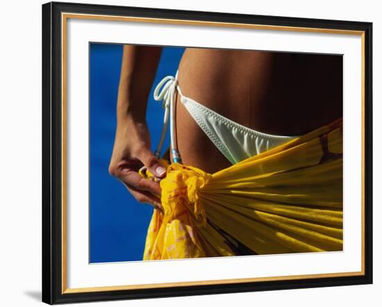 Mexican Woman with Swimwear-Mitch Diamond-Framed Photographic Print