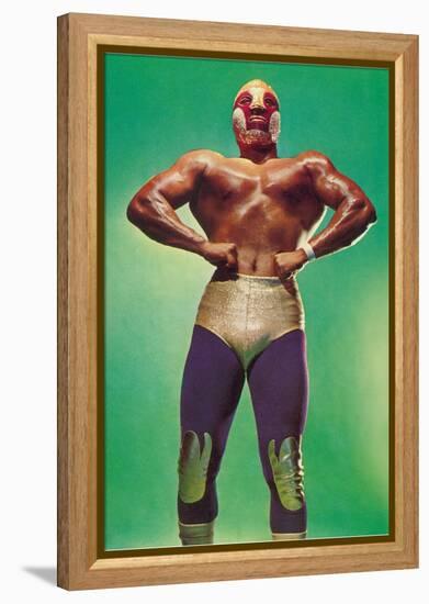 Mexican Wrestler Body Builder-null-Framed Stretched Canvas