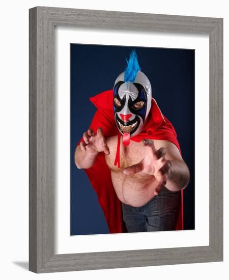 Mexican Wrestling Portrait-sumnersgraphicsinc-Framed Photographic Print