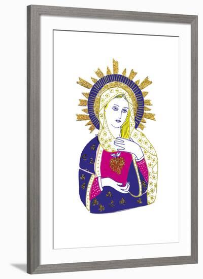 Mexicana - Sacred Heart-null-Framed Giclee Print