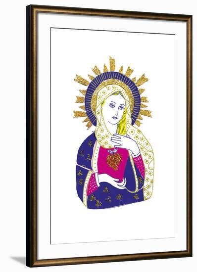 Mexicana - Sacred Heart-null-Framed Giclee Print