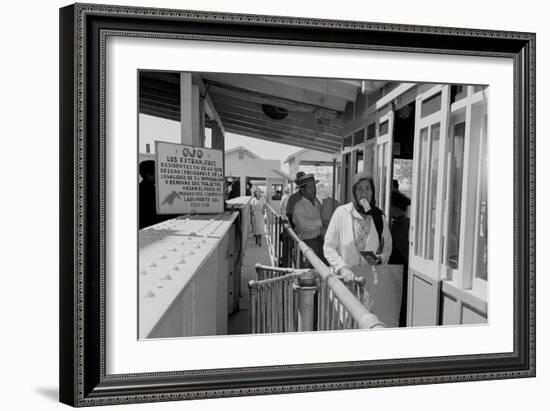 Mexicans Entering the United States-Dorothea Lange-Framed Art Print