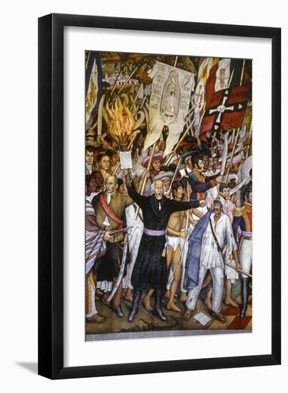 Mexico: 1810 Revolution-Juan O'Gorman-Framed Giclee Print